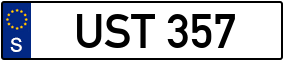 Trailer License Plate